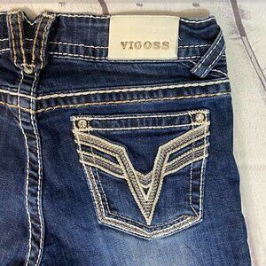 Vigoss The Chelsea Capri Jeans Women's Size 6 (29 x 22) Mid Rise Embellished